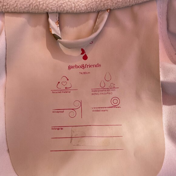 Kuling baby rain coat size 74/80cm (9-12mo) - Picture 4 of 8